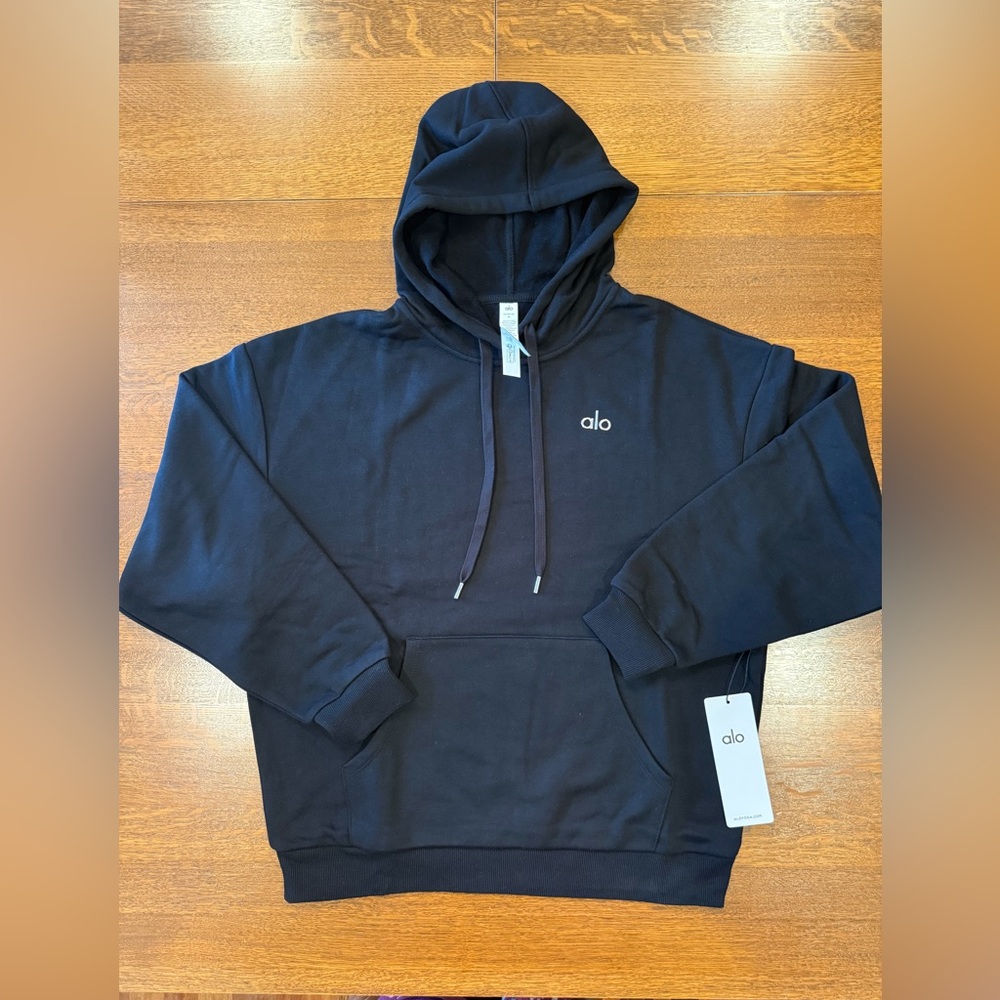 NEW ALO Yoga Accolade Men's Black Hoodie Medium and Large Fast Cheap Shipping!